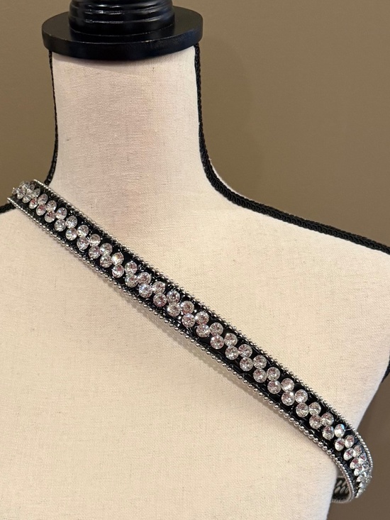 Rhinestone Belts, Western Cowgirl Country Black, White & Silvern Bling (2) main image 6